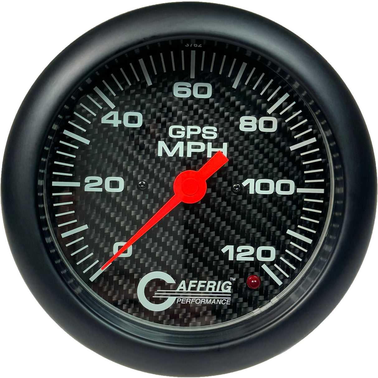 GAFFRIG 4 5/8 INCH GPS SPEEDOMETER - HEAD ONLY - CARBON FIBER BLACK / 120 MPH