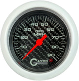 GAFFRIG 3 3/8 INCH GPS SPEEDOMETER - HEAD ONLY - CARBON FIBER FAT RIM (338) / WHITE / 90 MPH