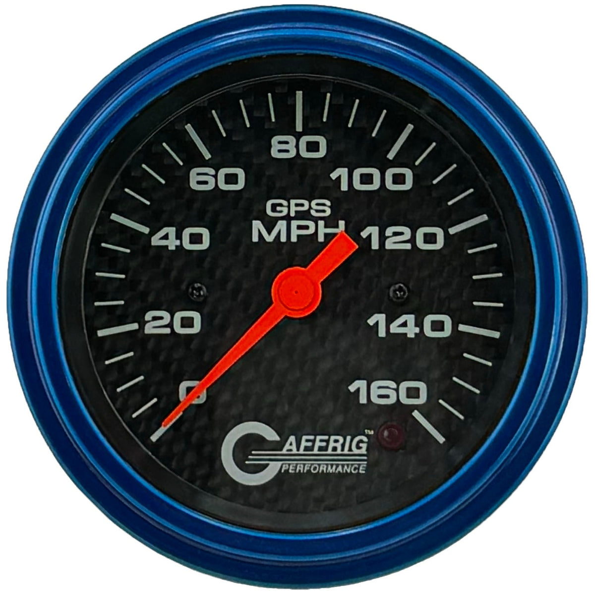 GAFFRIG 3 3/8 INCH GPS SPEEDOMETER - HEAD ONLY - CARBON FIBER