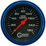 GAFFRIG 3 3/8 INCH GPS SPEEDOMETER - HEAD ONLY - CARBON FIBER