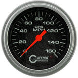 GAFFRIG 3 3/8 INCH GPS SPEEDOMETER - HEAD ONLY - CARBON FIBER