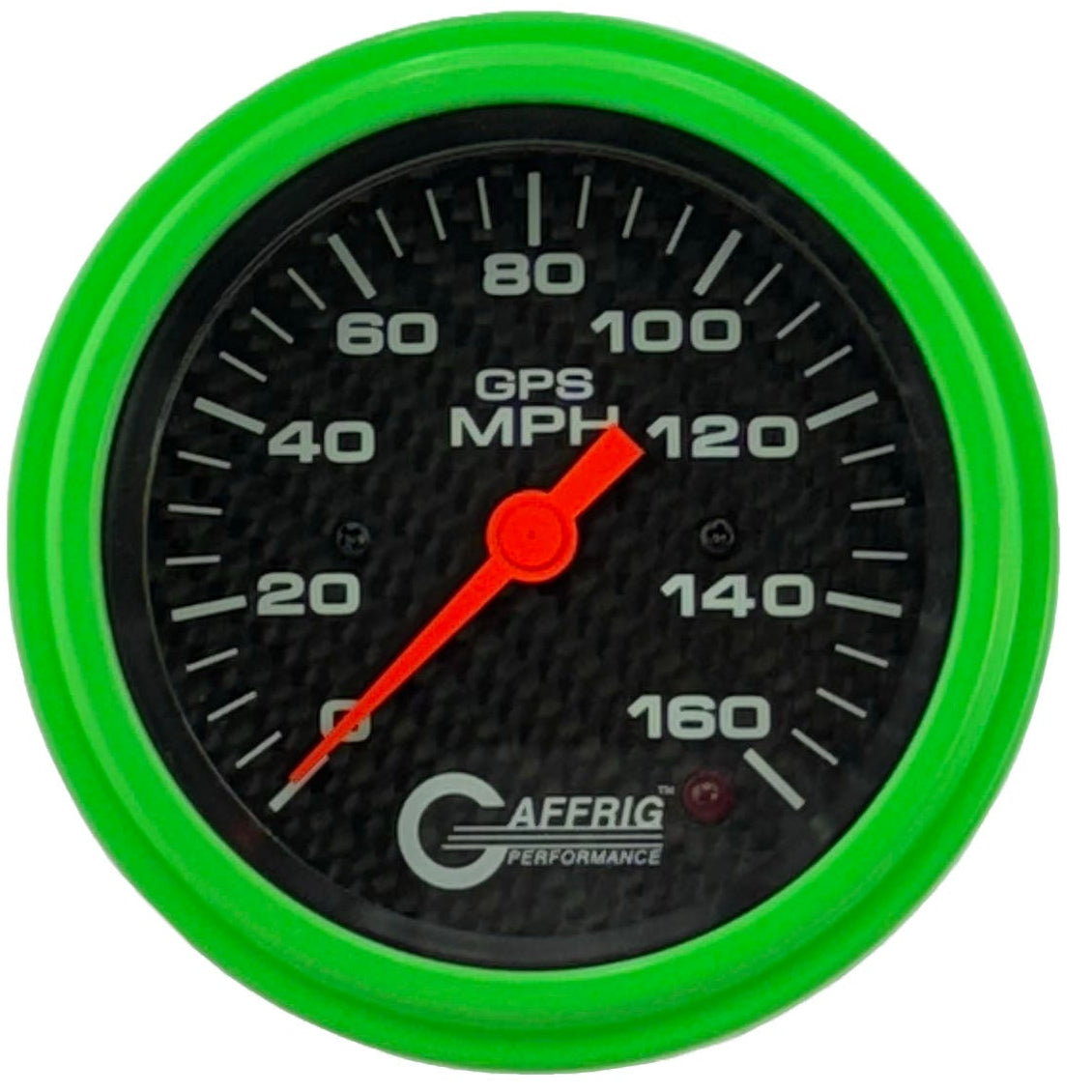 GAFFRIG 3 3/8 INCH GPS SPEEDOMETER - HEAD ONLY - CARBON FIBER