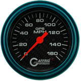 GAFFRIG 3 3/8 INCH GPS SPEEDOMETER - HEAD ONLY - CARBON FIBER