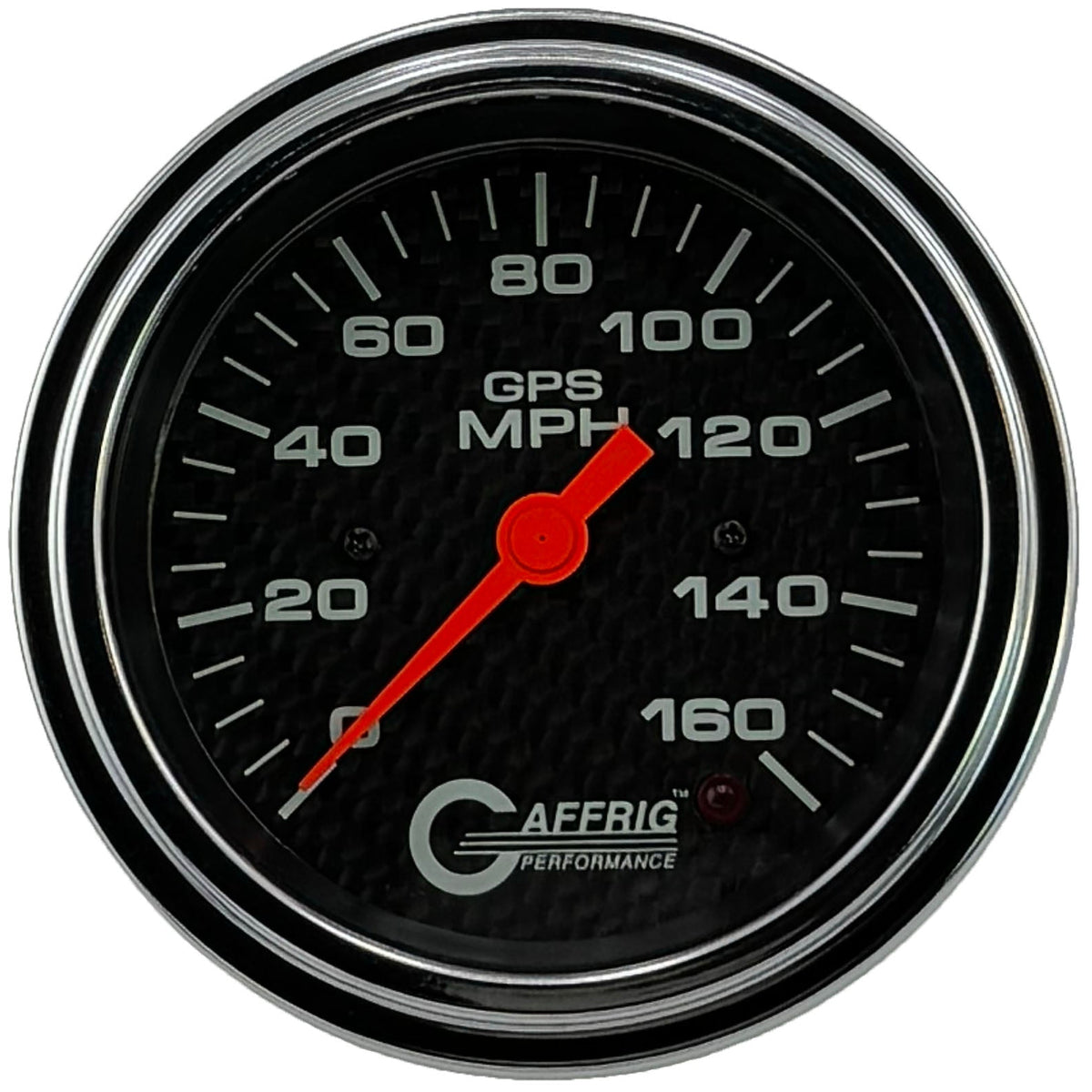 GAFFRIG 3 3/8 INCH GPS SPEEDOMETER - HEAD ONLY - CARBON FIBER