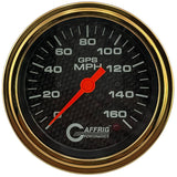 GAFFRIG 3 3/8 INCH GPS SPEEDOMETER - HEAD ONLY - CARBON FIBER
