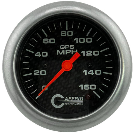 GAFFRIG 3 3/8 INCH GPS SPEEDOMETER - HEAD ONLY - CARBON FIBER