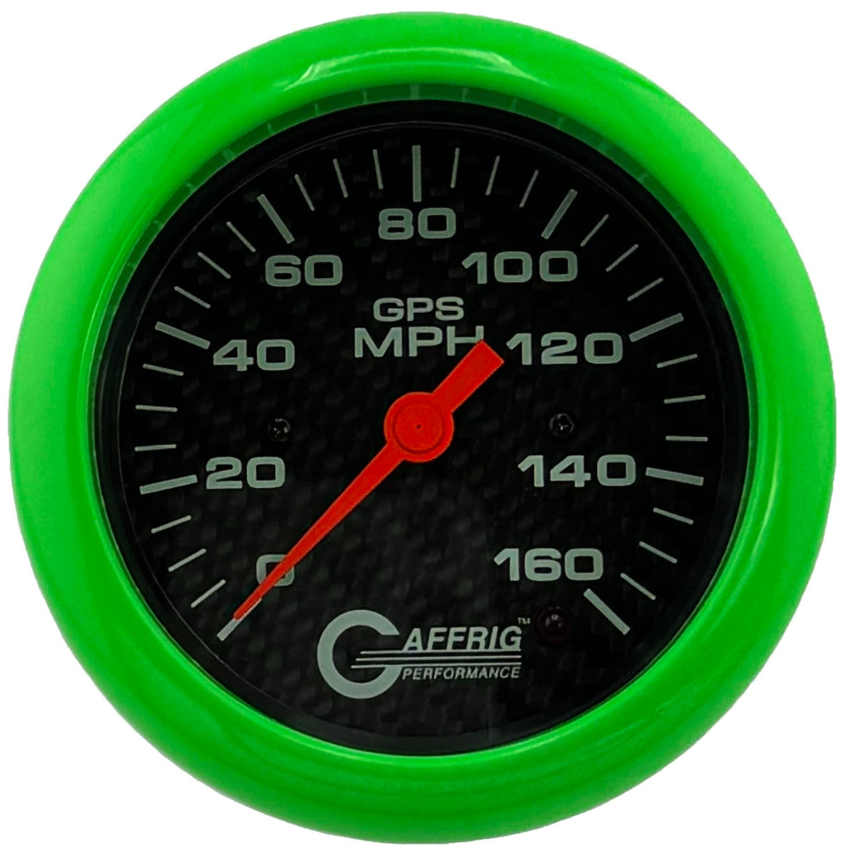 GAFFRIG 3 3/8 INCH GPS SPEEDOMETER - HEAD ONLY - CARBON FIBER