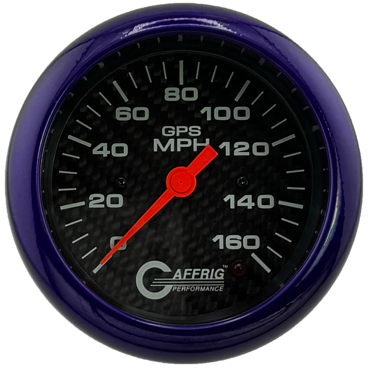 GAFFRIG 3 3/8 INCH GPS SPEEDOMETER - HEAD ONLY - CARBON FIBER
