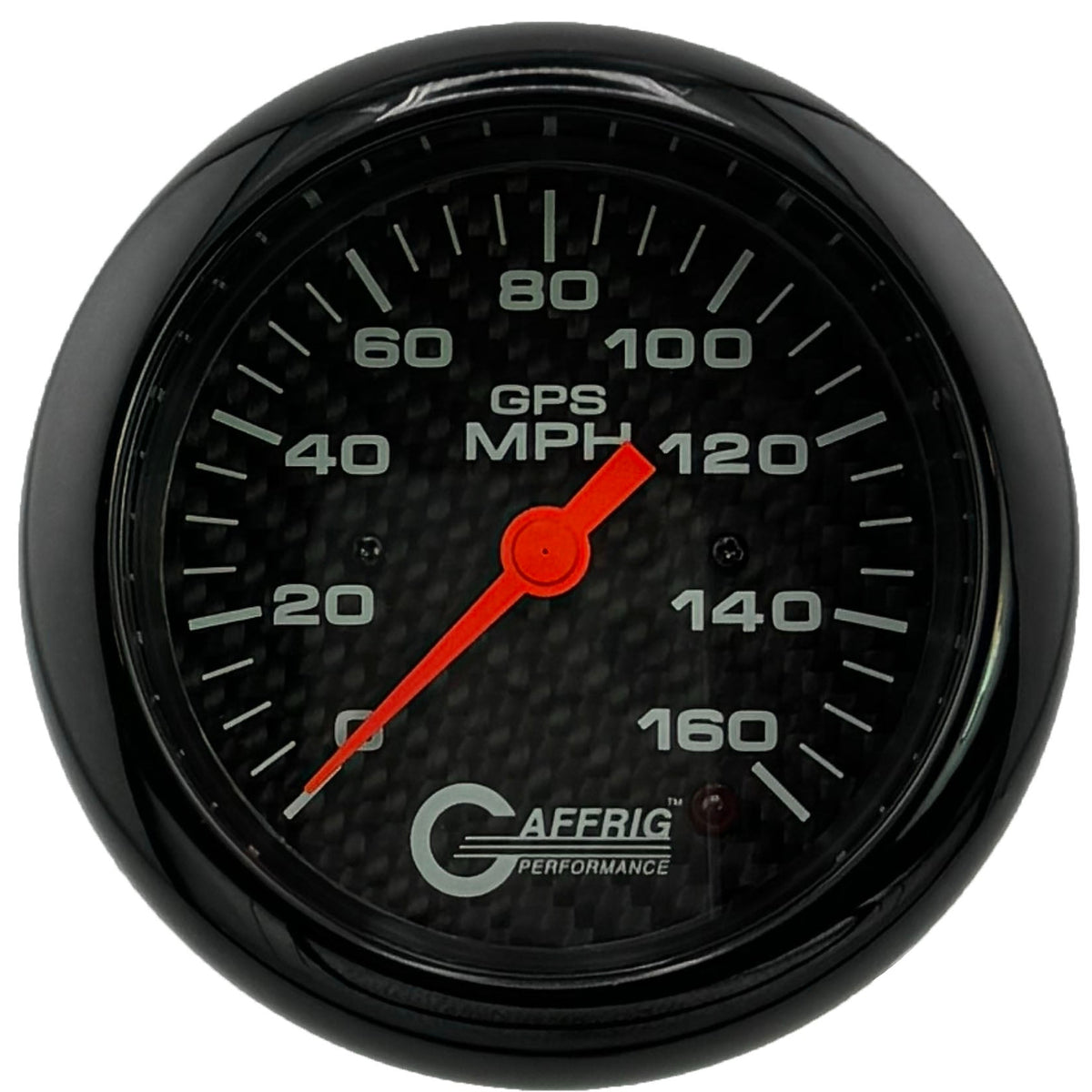 GAFFRIG 3 3/8 INCH GPS SPEEDOMETER - HEAD ONLY - CARBON FIBER