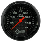 GAFFRIG 3 3/8 INCH GPS SPEEDOMETER - HEAD ONLY - CARBON FIBER