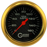 GAFFRIG 3 3/8 INCH GPS SPEEDOMETER - HEAD ONLY - CARBON FIBER