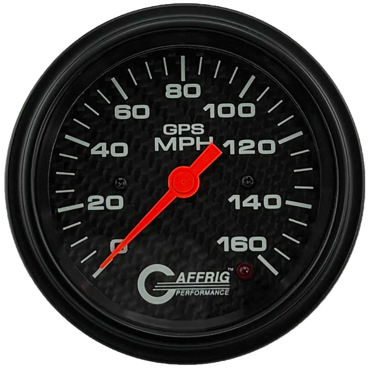 GAFFRIG 3 3/8 INCH GPS SPEEDOMETER - HEAD ONLY - CARBON FIBER