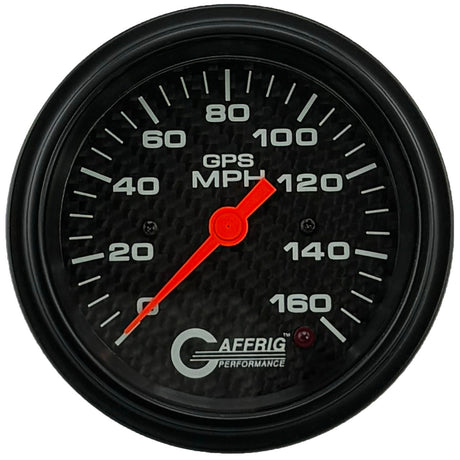 GAFFRIG 3 3/8 INCH GPS SPEEDOMETER - HEAD ONLY - CARBON FIBER