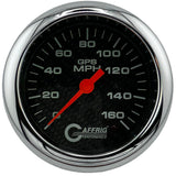 GAFFRIG 3 3/8 INCH GPS ANALOG SPEEDOMETER KIT - CARBON FIBER - 90 MPH, 120 MPH, 160 MPH