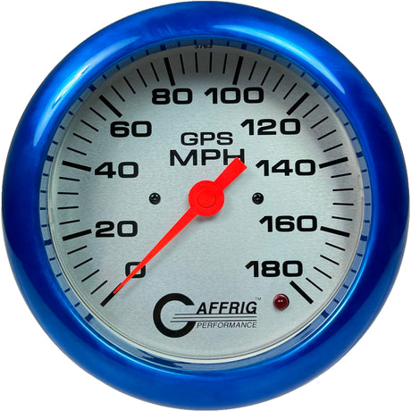 GAFFRIG 4 5/8 INCH GPS SPEEDOMETER - HEAD ONLY - PLATINUM BLUE / 180 MPH