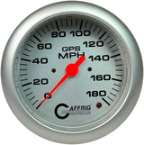 GAFFRIG 4 5/8 INCH GPS SPEEDOMETER - HEAD ONLY - PLATINUM PLATINUM / 180 MPH