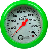 GAFFRIG 4 5/8 INCH GPS SPEEDOMETER - HEAD ONLY - PLATINUM LIME GREEN / 180 MPH