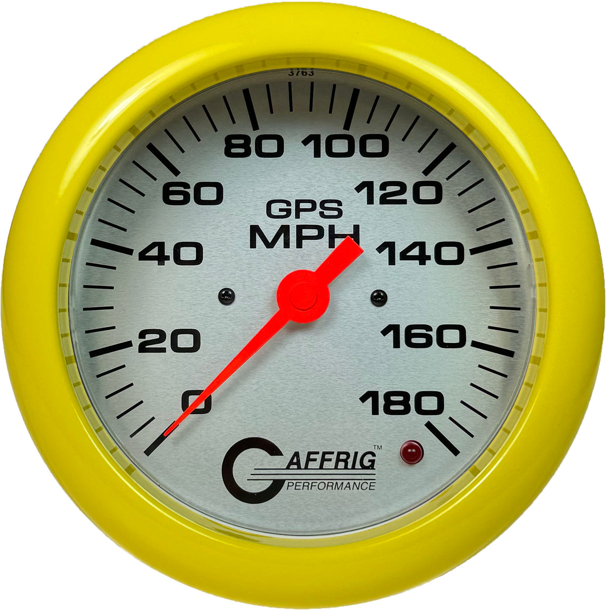 GAFFRIG 4 5/8 INCH GPS SPEEDOMETER - HEAD ONLY - PLATINUM YELLOW / 180 MPH