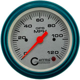 GAFFRIG 3 3/8 INCH GPS SPEEDOMETER - HEAD ONLY - PLATINUM - 90 MPH, 120 MPH, 160 MPH