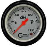 GAFFRIG 3 3/8 INCH GPS SPEEDOMETER - HEAD ONLY - PLATINUM - 90 MPH, 120 MPH, 160 MPH