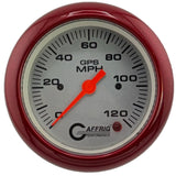 GAFFRIG 3 3/8 INCH GPS SPEEDOMETER - HEAD ONLY - PLATINUM - 90 MPH, 120 MPH, 160 MPH