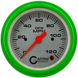 GAFFRIG 3 3/8 INCH GPS SPEEDOMETER KIT - PLATINUM - 90 MPH, 120 MPH, 180 MPH