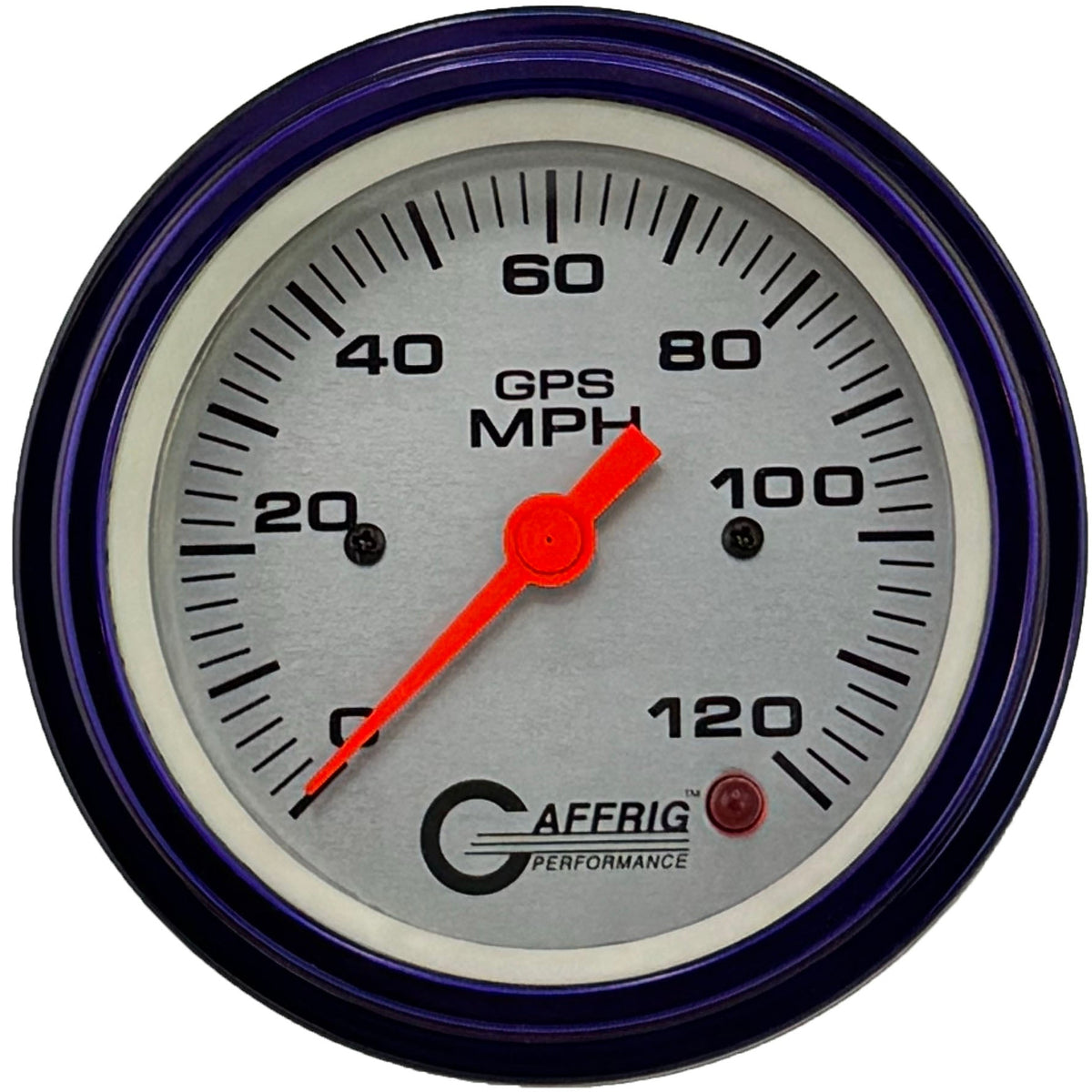 GAFFRIG 3 3/8 INCH GPS SPEEDOMETER KIT - PLATINUM - 90 MPH, 120 MPH, 180 MPH