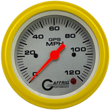 GAFFRIG 3 3/8 INCH GPS SPEEDOMETER KIT - PLATINUM - 90 MPH, 120 MPH, 180 MPH