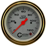 GAFFRIG 3 3/8 INCH GPS SPEEDOMETER KIT - PLATINUM - 90 MPH, 120 MPH, 180 MPH