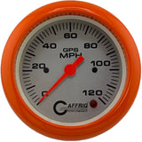 GAFFRIG 3 3/8 INCH GPS SPEEDOMETER KIT - PLATINUM - 90 MPH, 120 MPH, 180 MPH