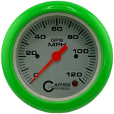 GAFFRIG 3 3/8 INCH GPS SPEEDOMETER KIT - PLATINUM - 90 MPH, 120 MPH, 180 MPH