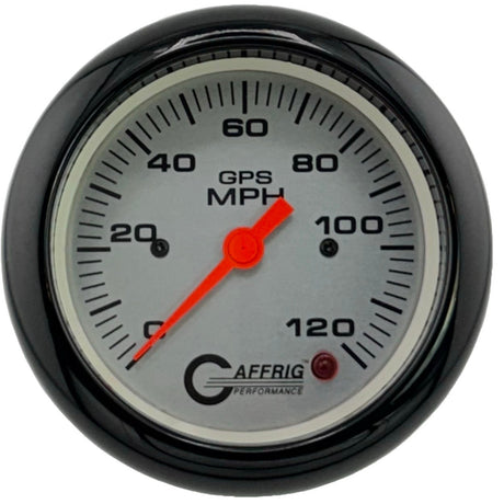 GAFFRIG 3 3/8 INCH GPS SPEEDOMETER KIT - PLATINUM - 90 MPH, 120 MPH, 180 MPH