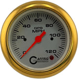 GAFFRIG 3 3/8 INCH GPS SPEEDOMETER KIT - PLATINUM - 90 MPH, 120 MPH, 180 MPH