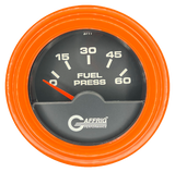 GAFFRIG 2 INCH ELECTRIC FUEL PRESSURE 0-60 PSI STEP RIM (002) / ORANGE / BLACK