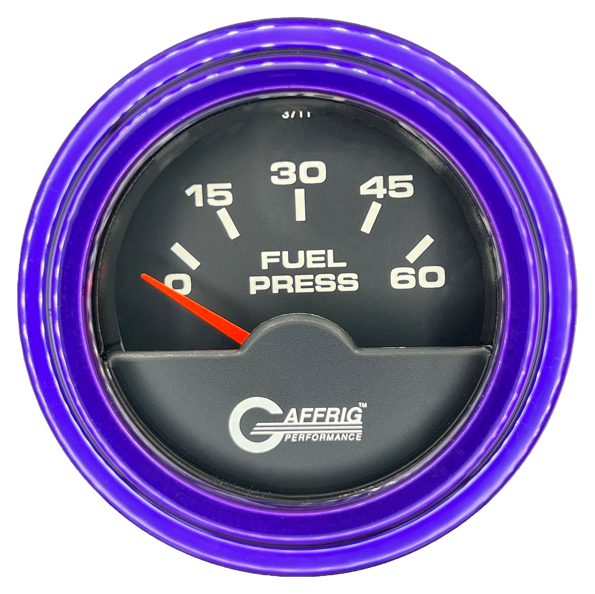 GAFFRIG 2 INCH ELECTRIC FUEL PRESSURE 0-60 PSI STEP RIM (002) / PURPLE / BLACK