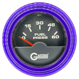 GAFFRIG 2 INCH ELECTRIC FUEL PRESSURE 0-60 PSI STEP RIM (002) / PURPLE / BLACK