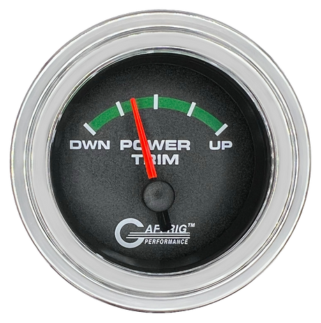 GAFFRIG 2 INCH ELECTRIC TRIM METER MERCURY GAUGE STEP RIM (002) / ORANGE / BLACK