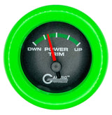 GAFFRIG 2 INCH ELECTRIC TRIM METER MERCURY GAUGE FAT RIM (218) / CHROME/POLISHED / BLACK