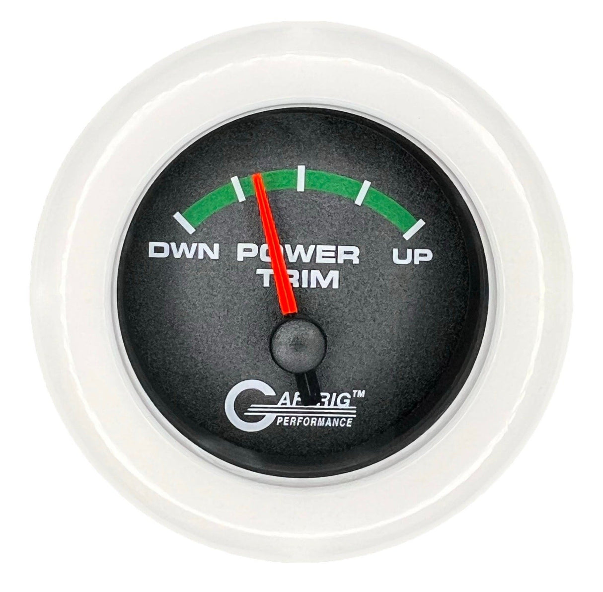 GAFFRIG 2 INCH ELECTRIC TRIM METER MERCURY GAUGE STEP RIM (002) / TEAL / BLACK