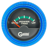 GAFFRIG 2 INCH ELECTRIC TRIM METER OMC GAUGE STEP RIM (002) / BLUE / BLACK