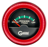 GAFFRIG 2 INCH ELECTRIC TRIM METER OMC GAUGE FAT RIM (218) / RED / BLACK