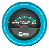 GAFFRIG 2 INCH ELECTRIC TRIM METER OMC GAUGE FAT RIM (218) / TEAL / BLACK