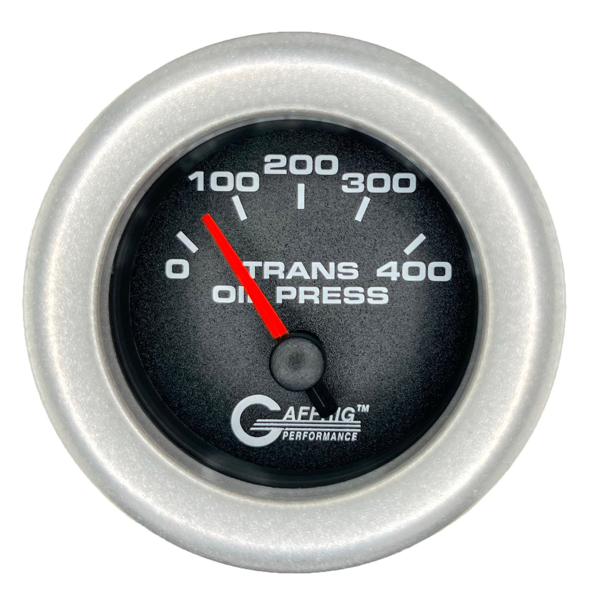 GAFFRIG 2 INCH ELECTRIC TRANSMISSION PRESSURE GAUGE 0-400 PSI FAT RIM (218) / PLATINUM / BLACK