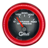 GAFFRIG 2 INCH ELECTRIC TRANSMISSION PRESSURE GAUGE 0-400 PSI FAT RIM (218) / RED / BLACK