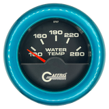 GAFFRIG 2 INCH ELECTRIC HIGH WATER TEMP 100-20 F GAUGE FAT RIM (218) / TEAL / BLACK