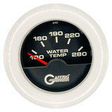 GAFFRIG 2 INCH ELECTRIC HIGH WATER TEMP 100-20 F GAUGE FAT RIM (218) / WHITE / BLACK