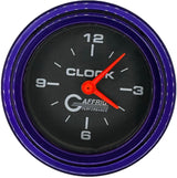 GAFFRIG 2 INCH ELECTRIC CLOCK GAUGE STEP RIM (002) / PURPLE / BLACK