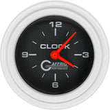 GAFFRIG 2 INCH ELECTRIC CLOCK GAUGE STEP RIM (002) / WHITE / BLACK