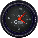 GAFFRIG 2 INCH ELECTRIC CLOCK GAUGE FAT RIM (218) / PURPLE / BLACK