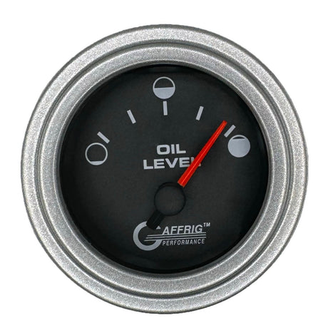 GAFFRIG 2 INCH ELECTRIC OIL LEVEL GAUGE BLACK / STEP RIM / PLATINUM